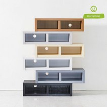 쌓기가능 거실장 DIY 배치 안전모서리 선반 블럭(6색) 선물 유럽풍 대 순수, 화이트