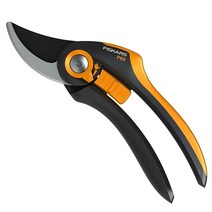 Fiskars SmartFit 전지가위 바이패스 P68 절단 직경 최대 2.4cm(0.95인치)까지 조절 가능 논스틱 코팅/유리 섬유 강화 플라스틱 손잡이가 있는 스틸 블레이드 길, Garden Shears