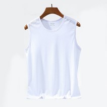 남자 헬스나시 땀복 men ice 실크 탱크 탑 속옷 mens undershirt transparent shirts male bodyshaper wrestling fitness