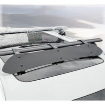 차량용 윈드가드 바람막이 디플렉터 풍절음감소 가로바 루프렉 루프박스 기본바 크로스바, 블랙 125cm