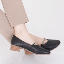 [슈플랜] 큐빅 스트랩 미들힐 펌프스 힐 가을 구두 4cm 3color C-A75