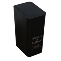 달팽이리빙 푸벨드마망 원터치 휴지통 8L, 검정색, 3개