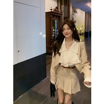 옷 플리츠 주름 치마 벨트 선미 숏 스커트 한소희 일본 빈티지 금수저 연우 미미 술도녀 이선빈