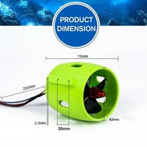 12-24V DIY 선박 모델 수중 프로펠러 드라이브 모터 스러스터 RC 보트용