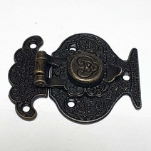 장식 똑딱 고리/ 문고리 상자 옷장 옛날잠금장치 전통민속장식 목공예재료 고가구수리 diy 인테리어소품