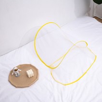 여름 모기장 캐노피 머리와 얼굴 보호 접는 미니 Mosquitoes 그물 휴대용 설치-여행 커버, [02] yellow