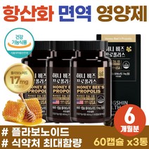식약처 인정 항산화 활성산소 억제 고함량 PROPOLIS 면역력 증진 아연 플라보노이드 청소년 수험생 겨울철 구강 잇몸 영양제 편도에좋은 플로폴리스 목이 칼칼할때 인후 건강관리