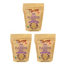 밥스레드밀 골든 플랙씨드 밀 글루텐 프리, 453g, 3개