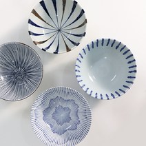 일본 면기 일식 소면기 라면 우동 덮밥 그릇, 옵션9.블루빗살, 1개