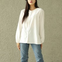 아이우먼 라운드넥코튼블라우스 TGK360M209 빅사이즈