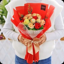 (수담스토어) 페레로로쉐 꽃다발 레드 사탕 선물 부케 초콜렛 초코렛 초콜릿 화이트 발렌타인데이