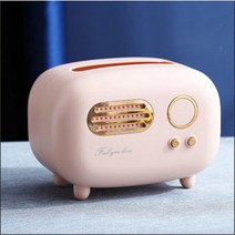 감성 레트로 티슈 두루마리휴지 케이스, 핑크