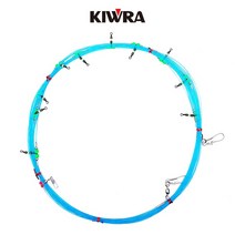 키우라 갈치 기둥줄 8단 10단 단차 1.8m 삶은줄 국내생산 갈치낚시 채비, 블루 10단