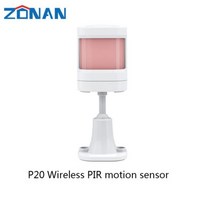 ZONAN G60 Tuya WiFi 보안 경보 시스템 카메라 PIR 모션 도어 센서 사이렌 연기 감지기 무선 433MHz 도난 키트, P20_미국 플러그