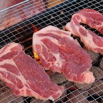 수입산 돼지목살 구이용 1kg/500g 통목살 스테이크 에어프라이어 캠핑용 덴마크산 돼지고기 목살 목심, 수입산 통목살 구이용 500g_5cm