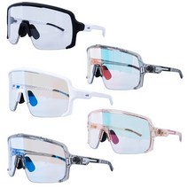 WTD G1 변색 미러 렌즈 고글 스포츠 자전거 선글라스, 클리어피치, 단품