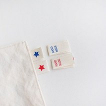 [원단쟁이] 6개-끼움라벨) 내츄럴 꼬마별(2컬러) E2, 1개, 블루