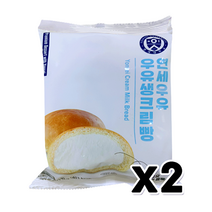 연세우유 우유생크림빵 130g x 2개