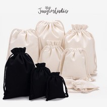 에코백(3가지 크기)네트백 속가방 마크라메재료 가방부자재 면 파우치, [프릴] 15x20_블랙(new)