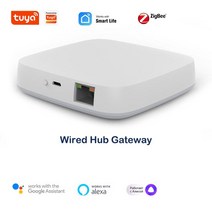 Tuya ZigBee 멀티 모드 게이트웨이 허브 스마트 홈 WiFi IR 무선 유선 원격 컨트롤러 Alexa Google 블루투스 메쉬 브리지, Zigbee Gateway F