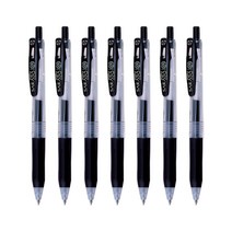 제브라 사라사 클립볼펜 0.7mm 블랙 JJB15-BK 중성펜, JJB15-BK 0.7mm 블랙, 7개