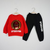 F/W 마블 거미스파이더 반전스팽글 기모상하복 국내생산[ 7호-15호 ]TN04
