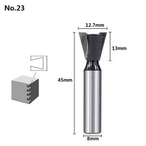 트리머 비트 세트 홀쏘 목공 탁상 드릴 xcan 8mm 섕크 ceaning 플러시 트림 우드 라우터 스트레이트 엔드 밀 tungsten milling cutters for 도구, 23번
