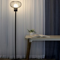 cocooning 거실 침실 인테리어 스탠드 루피아 플로어 장스탠드(LED전구포함) 인테리어조명, 루피아(LED전구노랑빛전구색)