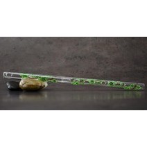 Hall Crystal Flutes홀 크리스탈 플루트 11204 - C 인라인 유리 피콜로 그린 아이비, Ivy