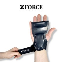 엑스포스 퀵 그립 헬스 리프팅 파워 리 스트랩 웨이트 쉬크 WSF 손목 보호대 크리오로지, 블랙 [한쌍]
