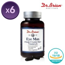 Dr Brian 닥터브라이언 미국직수입 아이맥스 마리골드 루테인 건강기능식품, 6개, 60정