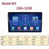 기아 모닝 2011-2017 안드로이드 GPS 멀티미디어 플레이어 1024600 hd 터치 스크린 블루투스 2din 자동차 내비게이션 네비게이션 매립 매립형 모니터, 파2-2-32