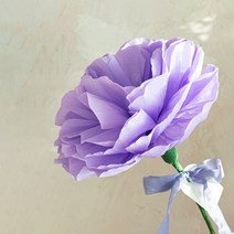 뷰티풀데코센스 자이언트카네이션 리본장식, 퍼플
