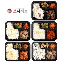 오다셰프 메가 양많은 간편 냉동 도시락 5종 건강 식단관리 직장인 식단 한끼식사, 21. 도시락 세트구성 6종 12팩
