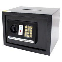 오에이데스크 디지털 충격 감지 안전 금고 25D 지폐 투입구, 블랙
