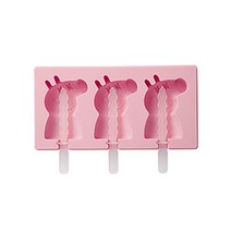 Yixiaobei 홈메이드 큐트 아이스크림몰드 핑크, 1개, 아기돼지