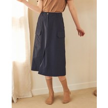 22SS 네이비 포켓배색 면 밴딩스커트 HSSK2B327N2