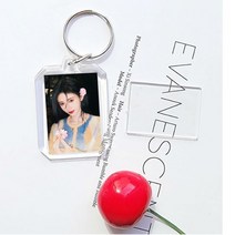 만들기 포카홀더 증사 사진 키링 아크릴 부자재 홀더, 3아크릴홀더-원형