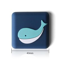 귀여운 음소거 도어 스토퍼 벽 보호 안전 충격 흡수, whale+whale