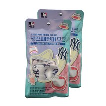 MLB 키즈패턴 마스크 어린이용 멜트브로운 방한 마스크