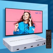 비디오 월 컨트롤러 2x2 4K LCD TV 스플라이서 대형 스크린 스플라이싱 프로세서 HDMI 박스 지원 TF 카드 USB U 플래시 디스크 플레이어, CHINA_With AU Plug