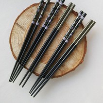 PGM1*^몰4인가족이 함께 쓰기 좋은 루나 젓가락 4세트 우드저분 나무 수저^*1췤pgm, *^^옵션*^플라워4인