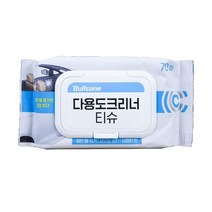 불스원 다용도 크리너 티슈 70매 상큼한향, 2개(140매)