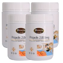 [헬스라이프] 프로폴리스 2000mg 200캡슐, 4개