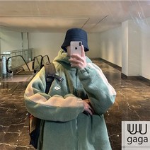 유유가가 남자 양털후리스 후드점퍼 V2