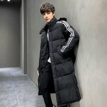 LVYI 남자 패딩 하프기장 캐주얼 후드 더 도톰한 화이트 오리털 점퍼