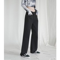 256209 AVANDRESS 어반드레스 3/14 배송 STRAIGHT WIDE DENIM PANTS COTTON BLACK 22SS03