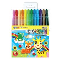 종이나라 나라 색연필 12색 16색, 나라색연필（12색）
