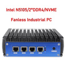 2.5G pfSense 라우터 11th 인텔 셀러론 N5105 4 x i225 Nics NVMe 2 DDR4 팬리스 소프트 OPNsense 방화벽 VPN 서버, [01] Intel N5105, [06] 16GB DDR4 512GB NVMe