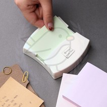 새임 점착메모지 리필 100매 연두 포스트지 회사메모지 메모큐브